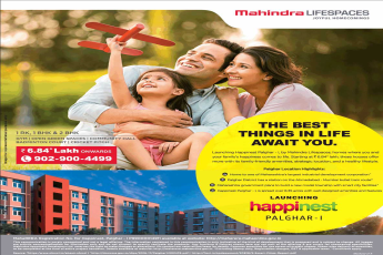 Launching Mahindra Happinest Palghar 1 in Mumbai